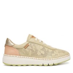 Półbuty Pikolinos. Brązowe półbuty damskie Pikolinos, bez wzorów, bez obcasa, na płaskiej podeszwie. Za 639.99 zł.