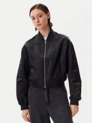 Calvin Klein Jeans Kurtka bomber Hero LV047B528G Czarny Relaxed Fit. Czarne kurtki damskie Calvin Klein Jeans, m, bez wzorów, z jeansu, bez kaptura. Za 519.99 zł.