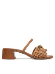 Hispanitas Sandały RHV264805 C002 Beżowy. Brązowe sandały damskie Hispanitas, bez wzorów, ze skóry, bez obcasa, na słupku. Za 539.99 zł.