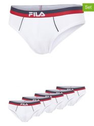 Fila Slipy (5 par) w kolorze białym rozmiar: L. Białe slipki męskie Fila, bez wzorów. Za 100.99 zł.