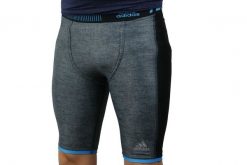 Spodenki adidas Techfit Chill Short Tights M S27030. Szare szorty męskie Adidas, z materiału, bez kołnierzyka. Za 68.00 zł.