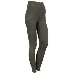 Damskie legginsy jeździeckie z pełną przyczepnością Harry's Horse Just Ride. Zielone legginsy damskie HARRYS HORSE, s, bez wzorów, z elastanu. Za 278.50 zł.