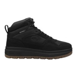 Buty Champion RD18 Utility Wp Mid S22298 KK001 czarne. Czarne buty sportowe na co dzień męskie z gumy, bez zapięcia. Za 375.76 zł.