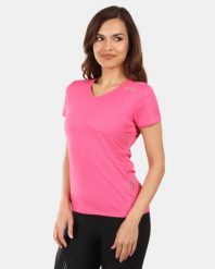 Damska koszulka funkcyjna Kilpi DIMA-W. Czerwone t-shirty damskie Kilpi, s, bez wzorów, z materiału, bez kołnierzyka. Za 112.21 zł.
