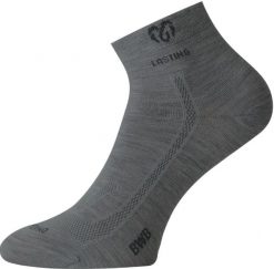 Skarpety merino BWB. Szare skarpetki damskie LASTING, bez wzorów, z elastanu. Za 55.00 zł.