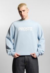 Bluza sportowa męska Prosto Old Logo bez kaptura. Niebieskie bluzy bez kaptura męskie Prosto., l. Za 234.99 zł.