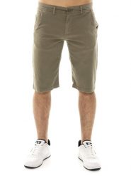 Szorty lekki z bawełna z kieszenie na co dzień. Brązowe szorty męskie LEONE 1947 APPAREL, z bawełny, bez kołnierzyka. Za 248.39 zł.