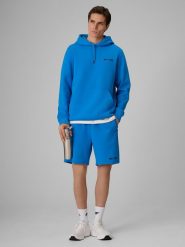 4F Spodenki dresowe męskie 4F x Robert Lewandowski - niebieskie M. Niebieskie szorty męskie 4f, bez wzorów, z bawełny, biznesowe. Za 149.99 zł.