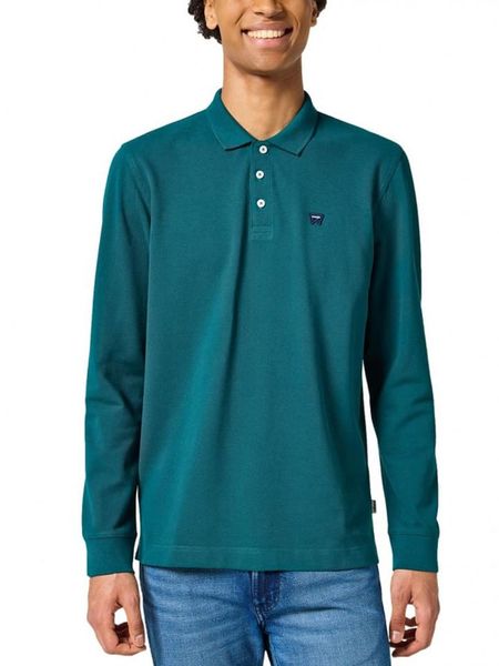 Wrangler Koszulka polo w kolorze morskim rozmiar: XXL. Zielone koszulki polo męskie Wrangler, xxl, bez wzorów, z bawełny, bez ramiączek. Za 133.95 zł.