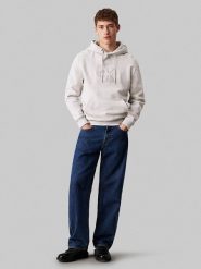 CALVIN KLEIN JEANS Bluza w kolorze jasnoszarym rozmiar: XXL. Szare bluzy z kapturem męskie Calvin Klein Jeans, xxl, z bawełny. Za 210.81 zł.