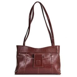 Torebka skórzana damska DAN-A T54 koniakowa. Torebki klasyczne damskie DAN-A, bez wzorów, ze skóry, bez dodatków. Za 359.99 zł.