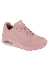 Buty sportowe Sneakersy damskie, Uno-Stand on Air. Czerwone buty sportowe na co dzień damskie Skechers, bez wzorów, z materiału, trekkingowe. Za 299.99 zł.