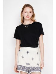 Le Jardin du Lin Koszulka w kolorze czarnym rozmiar: 36. Czarne t-shirty damskie Le jardin du lin, bez wzorów, bez kołnierzyka. Za 90.95 zł.