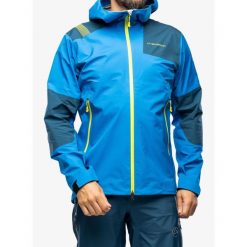 Kurtka z membraną męska La Sportiva Roseg GTX Jacket. Niebieskie kurtki męskie La Sportiva, m, bez wzorów, bez kaptura. Za 1,868.99 zł.