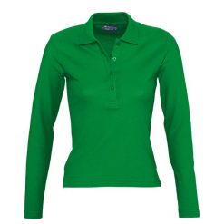 Damska Koszulka Polo Podium Z Długim Rękawem. Niebieskie bluzki damskie SOL'S, s, bez wzorów, bez ramiączek. Za 128.99 zł.