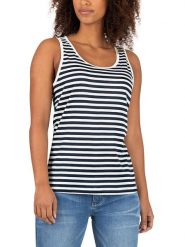 Timezone Top w kolorze granatowo-białym rozmiar: W33. Białe topy damskie Timezone, bez wzorów, z bawełny, bez kołnierzyka. Za 69.99 zł.