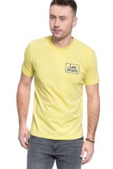 T-SHIRT MĘSKI LEE JEANS TEE SUNBURST L65LFENN 112116081. T-shirty męskie Lee, l, bez wzorów, z jeansu, bez kołnierzyka. Za 69.99 zł.