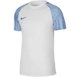 Koszulka męska Nike Dri-FIT Academy JSY SS. Białe t-shirty sportowe męskie Nike, m, z poliesteru, bez ramiączek, do piłki nożnej, dri-fit (nike). Za 94.99 zł.