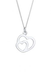 Elli Damski wisiorek serce proste połączone w srebrze 925 Sterling Silver Naszyjniki 1 ct. Szare naszyjniki damskie Elli, na co dzień, srebrne. Za 211.64 zł.