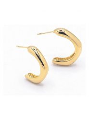 MOODE Kolczyki-półkreole "Emmanuelle" rozmiar: onesize. Żółte kolczyki damskie MOODE, ze stali. Za 39.99 zł.