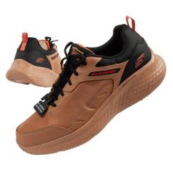 Buty wodoodporne sportowe męskie Skechers Skech-Lite Pro. Brązowe buty sportowe na co dzień męskie Skechers, bez zapięcia. Za 239.00 zł.