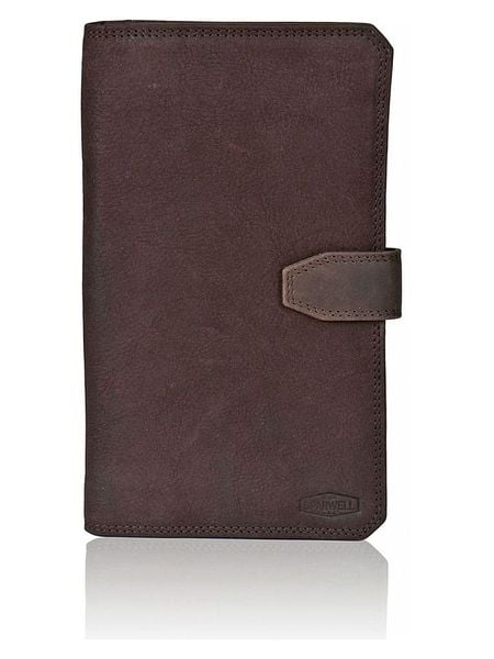 SPARWELL Skórzany portfel "Liam" w kolorze brązowym - 12,5 x 22 x 2 cm rozmiar: onesize. Brązowe portfele męskie SPARWELL, bez wzorów, z materiału. Za 86.99 zł.