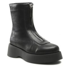 Botki Jenny Fairy. Czarne botki damskie Jenny Fairy, bez obcasa, na płaskiej podeszwie, bez zapięcia. Za 159.99 zł.