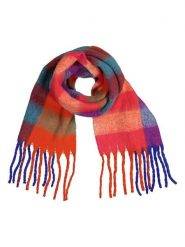 Pieces Szal ze wzorem rozmiar: onesize. Szaliki i kominy damskie Pieces, bez wzorów, z materiału. Za 60.99 zł.