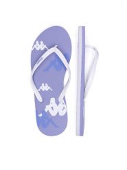 Kappa Japonki 351C24W VIOLET LAVANDA - WHITE - VIOLET LAVANDER Kolorowy. Białe klapki damskie Kappa, bez wzorów, z materiału, bez obcasa. Za 49.99 zł.
