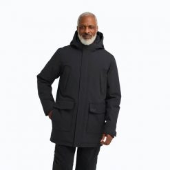 Kurtka przeciwdeszczowa męska Jack Wolfskin Canyon Shield Parka. Czarne parki męskie Jack Wolfskin, m, bez wzorów, z materiału. Za 1,549.00 zł.