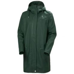 Damska kurtka wodoodporna Helly Hansen Moss. Czarne kurtki przeciwdeszczowe damskie Helly Hansen, na lato, xs, bez kaptura. Za 546.50 zł.