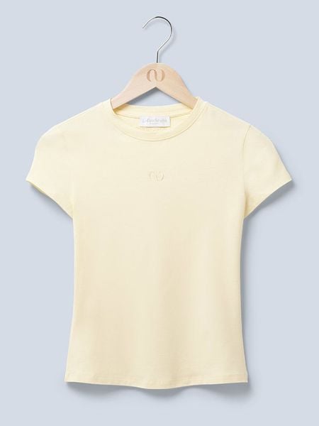 LeGer Koszulka w kolorze żółtym rozmiar: 42. Żółte bluzki damskie LeGer, bez wzorów, bez kołnierzyka, bez ramiączek. Za 104.89 zł.