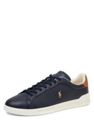 Polo Ralph Lauren skórzane buty sportowe Mężczyźni skóra niebieski, 44. Niebieskie buty sportowe na co dzień męskie Polo Ralph Lauren, ze skóry, bez zapięcia. Za 379.95 zł.