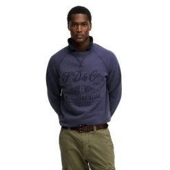 Bluza Superdry Merchant Vintage Print. Niebieskie bluzy bez kaptura męskie Superdry., m. Za 325.75 zł.