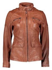 7eleven Skórzana kurtka "Kani" w kolorze karmelowym rozmiar: 46. Brązowe kurtki damskie 7eleven, bez wzorów, ze skóry, bez kaptura. Za 535.99 zł.