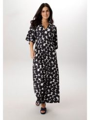 Aniston Sukienka w kolorze czarno-białym rozmiar: 48. Czarne sukienki damskie Aniston, bez wzorów, bez kołnierzyka, bez ramiączek, maxi. Za 217.99 zł.