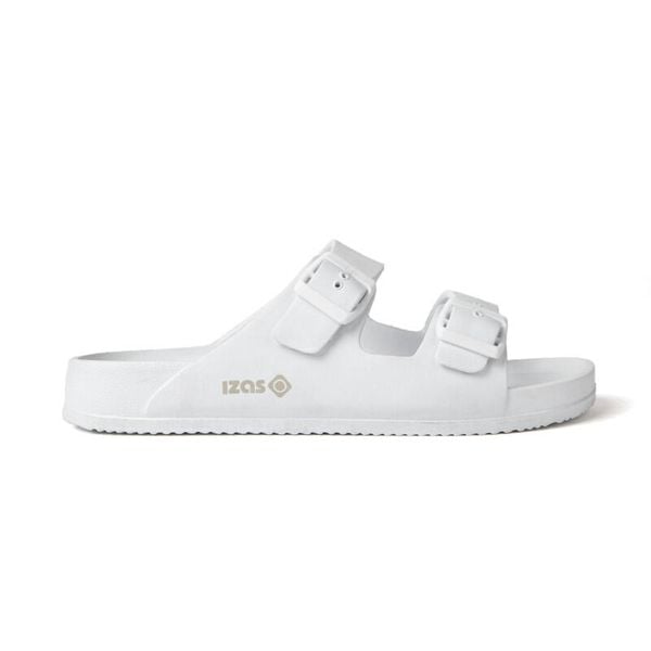 Klapki unisex w stylu sportowym HARDIN. Białe klapki i japonki męskie IZAS. Za 121.70 zł.