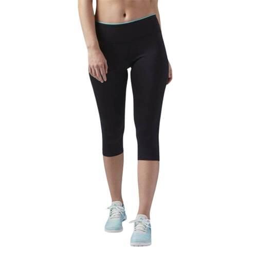 Spodnie treningowe damskie Reebok CE1220. Czarne spodnie sportowe damskie Reebok, l, z elastanu, do biegania. Za 171.00 zł.