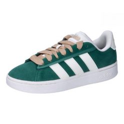 Buty adidas Grand Court Alpha w kolorze Taupe. Brązowe buty sportowe na co dzień damskie Adidas, bez wzorów, ze skóry, trekkingowe. Za 389.00 zł.