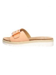 Ara Shoes Skórzane klapki w kolorze pomarańczowym rozmiar: 36. Pomarańczowe klapki damskie Ara Shoes, bez wzorów, bez obcasa. Za 144.92 zł.
