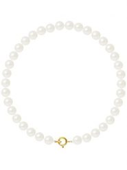 Pearline Bransoletka z perłami w kolorze białym rozmiar: onesize. Białe bransoletki damskie Pearline, złote. Za 386.53 zł.