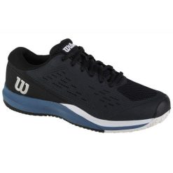 Męskie Buty Tenisowe Rush Pro Ace. Czarne buty trekkingowe męskie Wilson, z materiału, bez zapięcia, tenisowe. Za 602.99 zł.