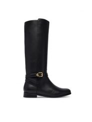 LAUREN RALPH LAUREN Oficerki Brooke II Calfskin Tall Boot 802974383004 Czarny. Czarne kozaki damskie Lauren Ralph Lauren, ze skóry, bez obcasa, na płaskiej podeszwie. Za 1,299.00 zł.
