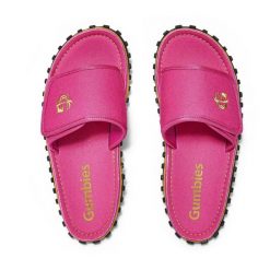 Klapki damskie GUMBIES STRIDER SLIDE WOMEN. Czerwone klapki damskie Gumbies, bez wzorów, bez obcasa. Za 89.99 zł.