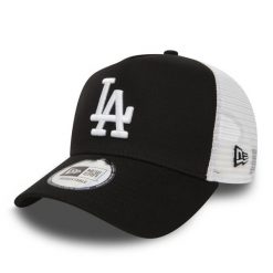 Czapka z daszkiem damska Los Angeles Dodgers MLB Clean Cap. Czarne czapki z daszkiem damskie New Era, bez wzorów, z bawełny. Za 129.99 zł.