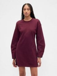 GAP Sukienka dresowa w kolorze bordowym rozmiar: XL. Czerwone sukienki damskie GAP, na co dzień, xl, bez wzorów, z dresówki, bez kołnierzyka, bez ramiączek, mini, proste. Za 148.96 zł.