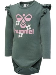 Body z długim rękawem dla dziewczynki Hummel Dana. Szare koszulki dziewczęce HUMMEL, l, bez wzorów, z bawełny, bez ramiączek. Za 121.50 zł.
