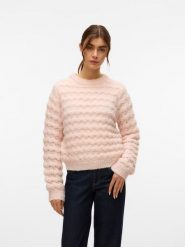 Vero Moda Sweter w kolorze jasnoróżowym rozmiar: XS. Różowe swetry klasyczne damskie Vero Moda, s, z materiału, bez kołnierzyka. Za 69.75 zł.