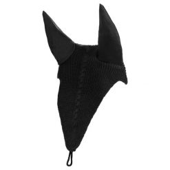 Czapka przeciw muchom dla konia z mocowaniem na wędzidło Equestro 2019. Czerwone czapki męskie EQUESTRO, bez wzorów, z bawełny, eleganckie. Za 98.50 zł.