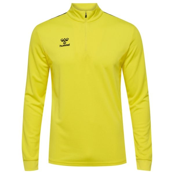 Kurtka z dresu Hummel Authentic half. Żółte kurtki treningowe męskie HUMMEL, bez wzorów, z dresówki, na fitness i siłownię. Za 254.00 zł.